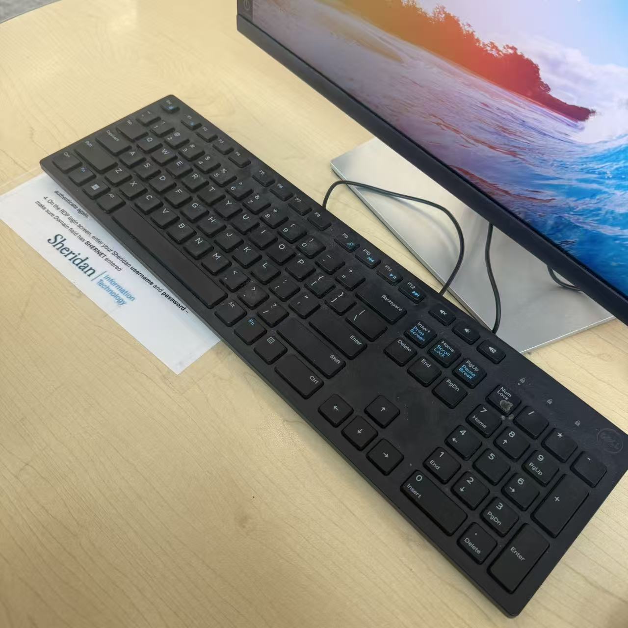 The sound of typing on a keyboard