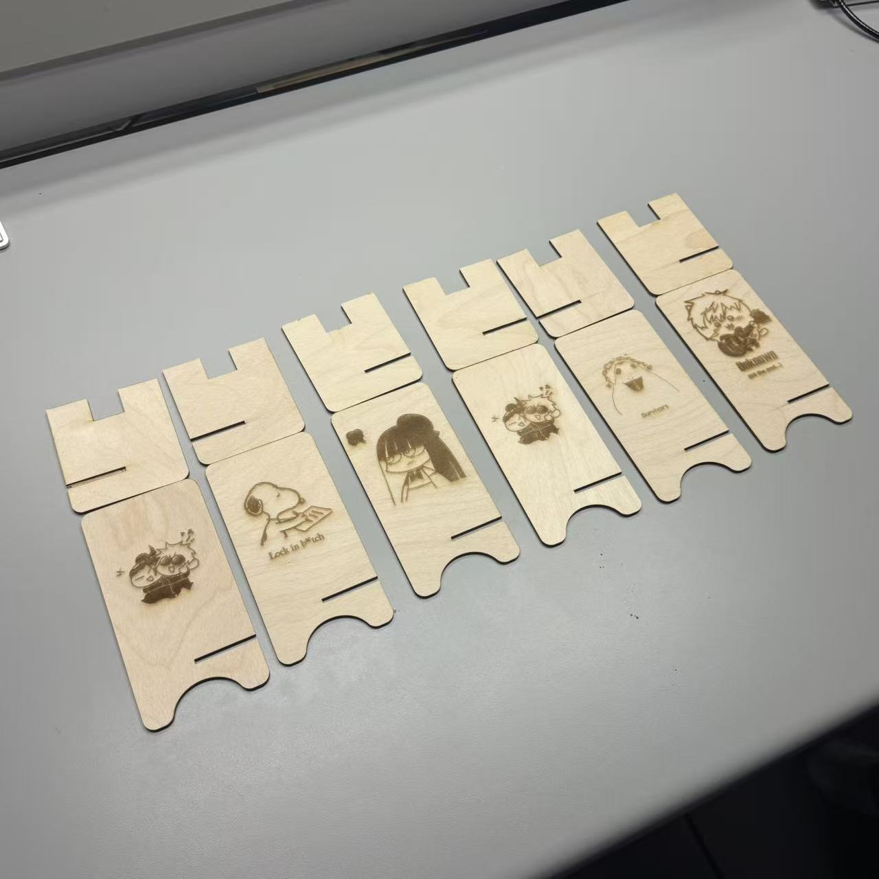 The final result of the laser cutting of our group 