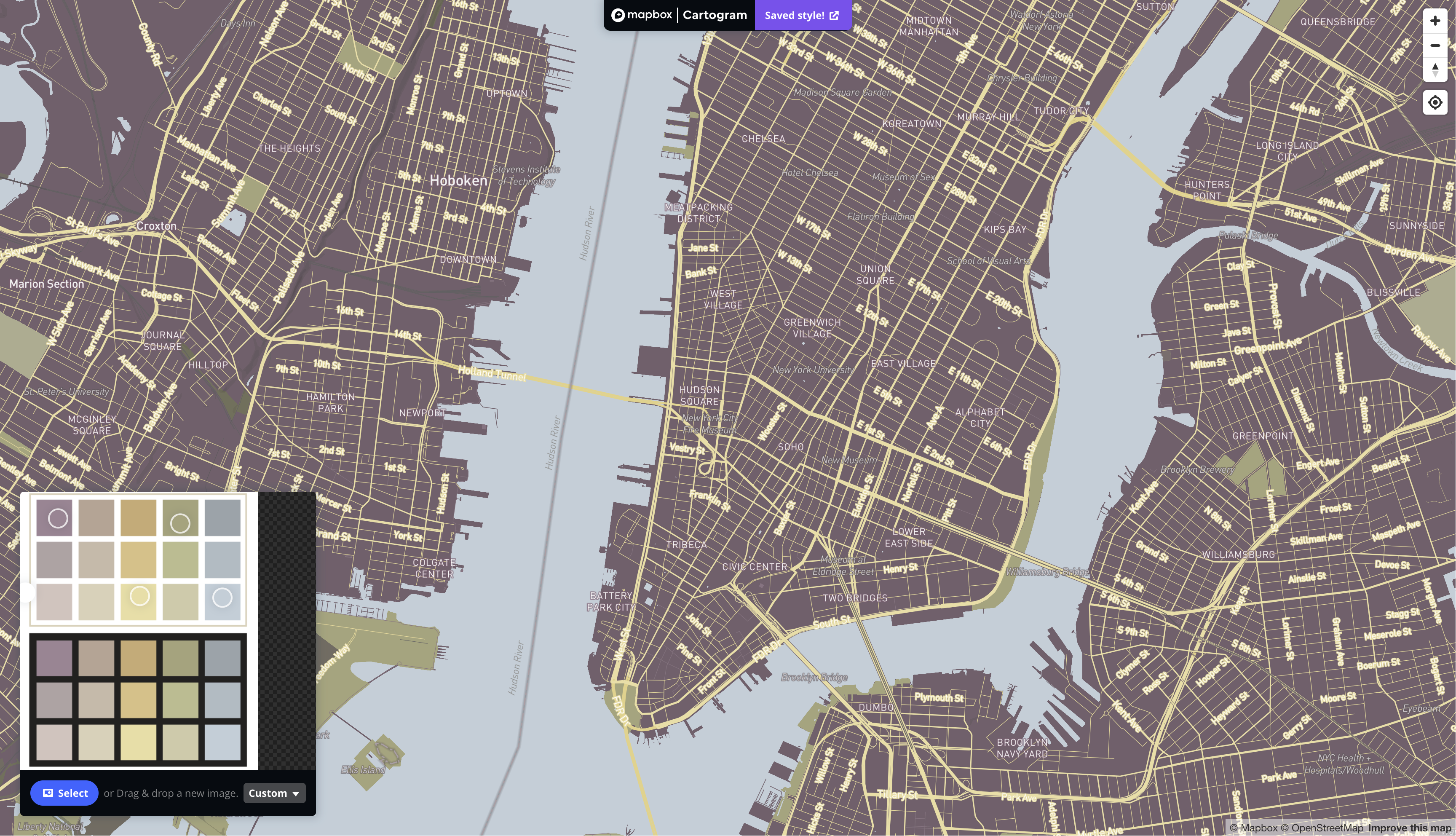 I used the colourChoose color pallette that provided in the file, and followed the tutorial video 2 to style my map