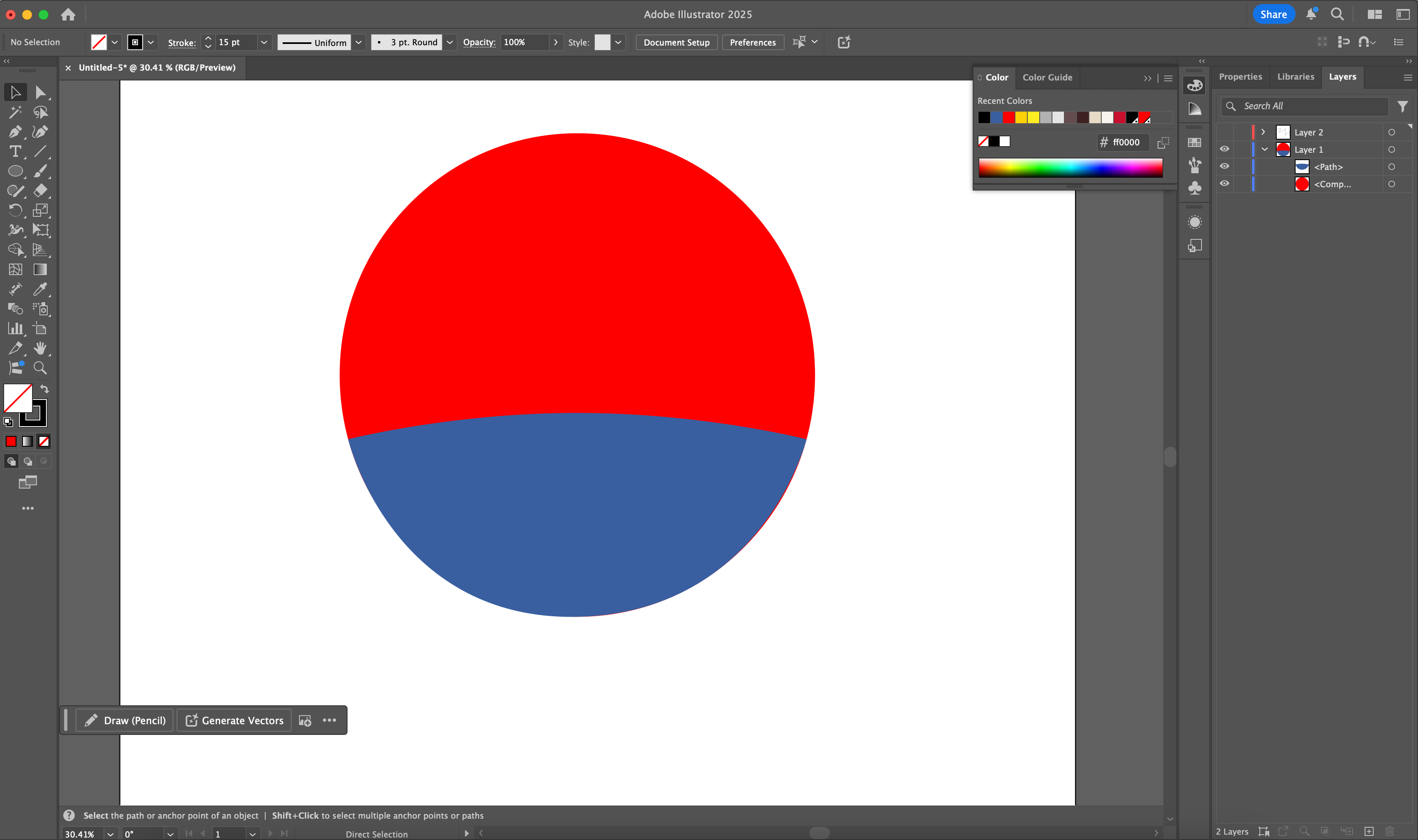 I editing it in illustrator because it's much more easy. I make the shape more fit to the emotion, circle. Since my idea is to put the circle as the base and the other things will place above it. After making the shape in illustrator, I copy it to the Photopshop and export from Photoshop.